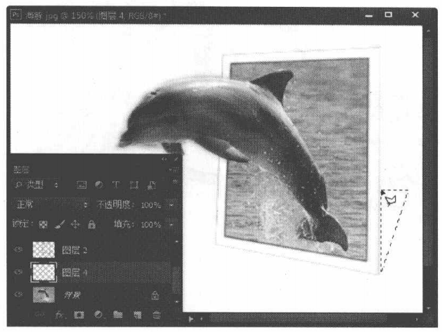 PhotoshopCS6实例使用选区制作飞出相框的照片效果