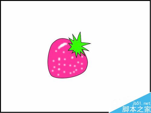 photoshop绘制超可爱的卡通草莓,PS绘制一颗草莓