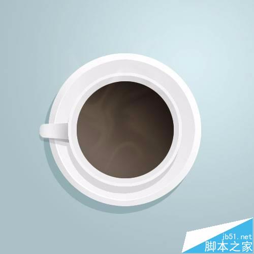 photoshop怎么绘制一个白色的装有咖啡杯子?